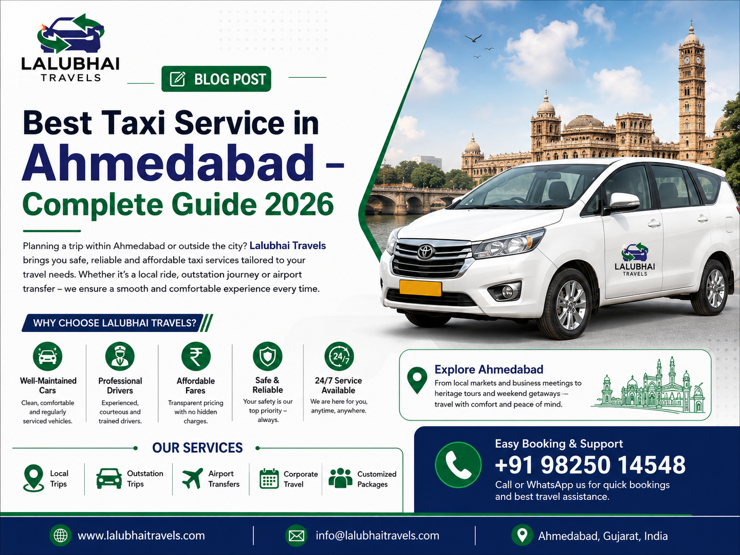 Best Taxi Service in Ahmedabad – Complete Guide 2026