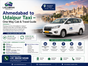 Ahmedabad to Udaipur Taxi – Cab & Travel Guide