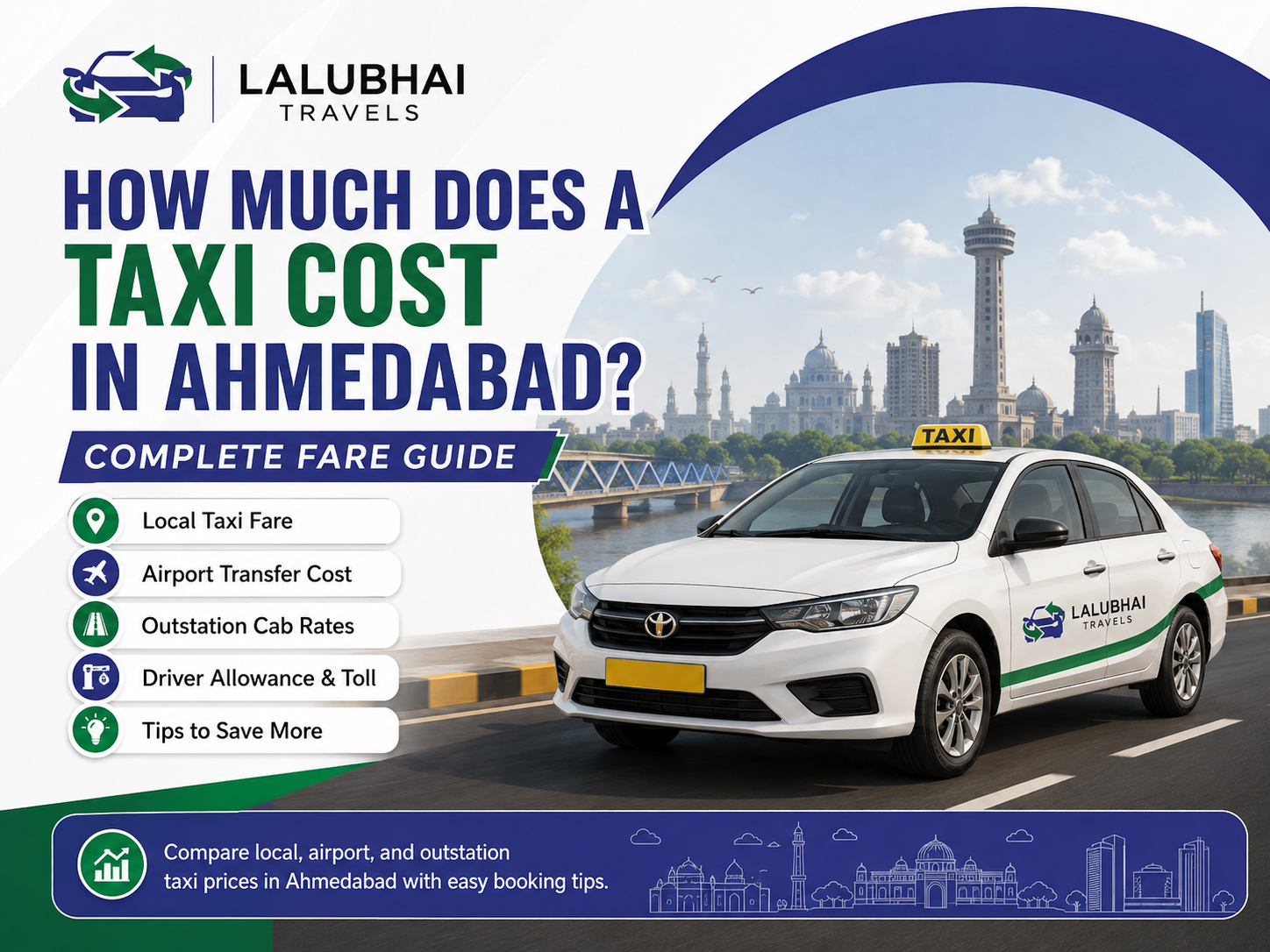 How Much Does a Taxi Cost in Ahmedabad? Complete Fare Guide