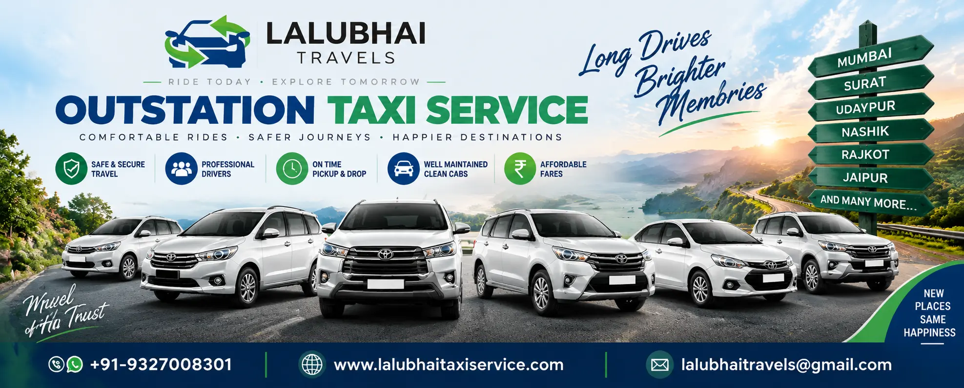 Lalubhai Travels Comfortable Taxi Service